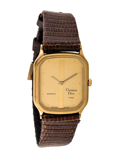 cristien dior hand men watch gold|vintage christian dior watches.